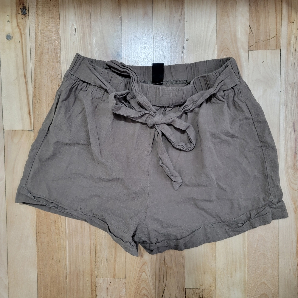 Shein High Waist Shorts With Tie Small